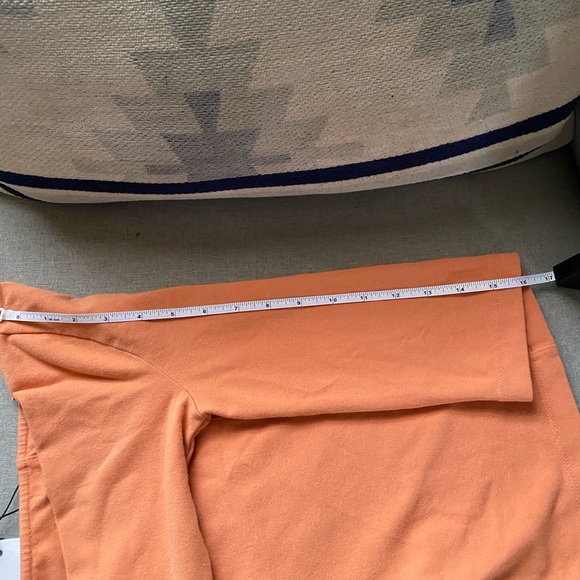 John Elliott stretch suede cotton scoop neck crop top solar M NWT. - Picture 10 of 15